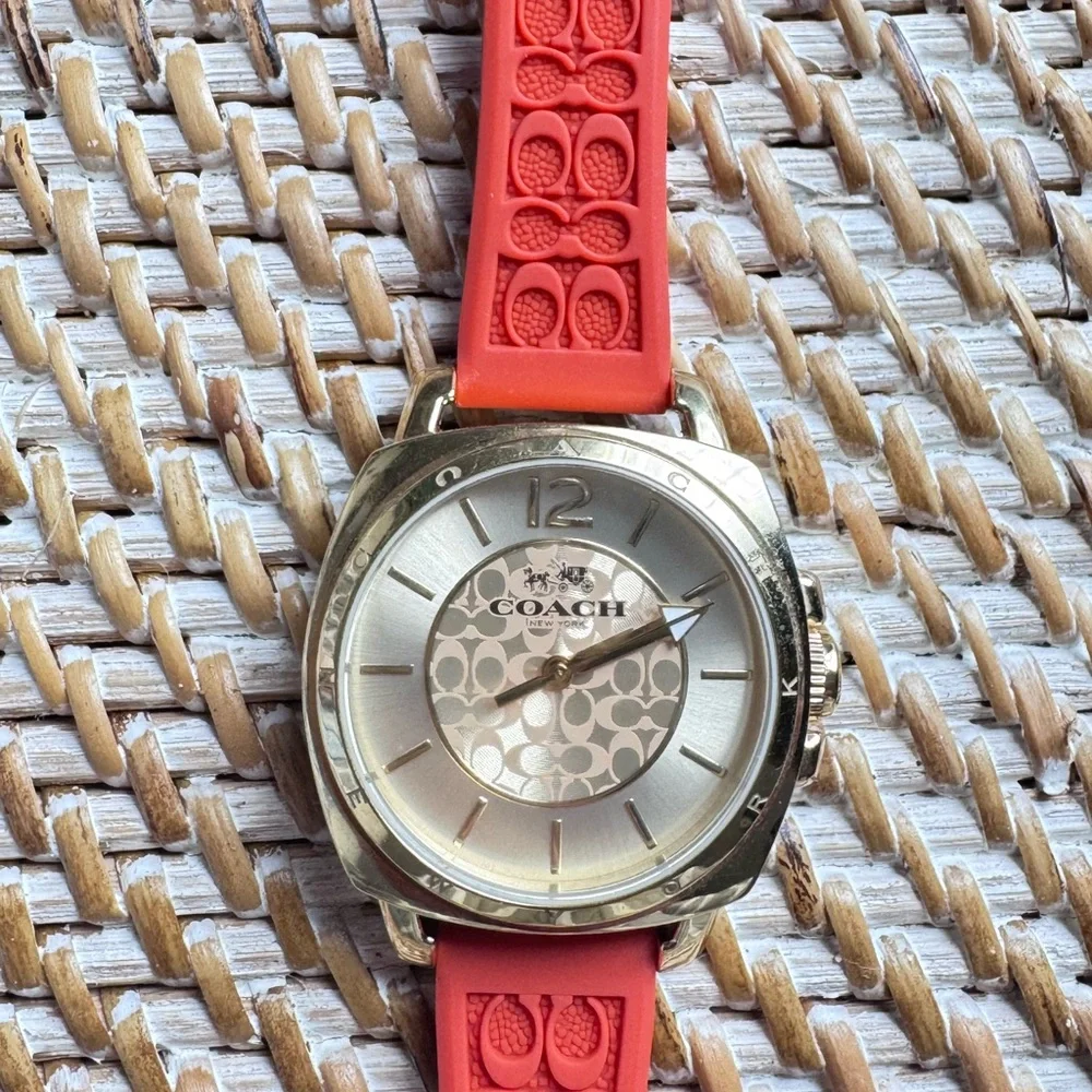 Coach Gold and Coral Smartwatch